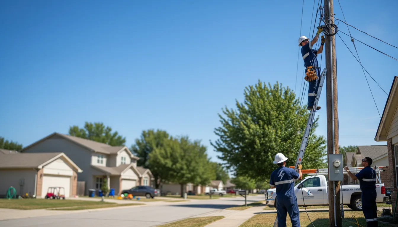 Residential electrician providing installation services in Branch, LA